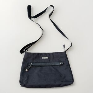 Baggallini Black Crossbody Bag Travel Purse Nylon 7x10